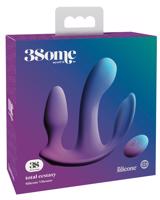 3Some total ecstasy - bezdrátový, rádiem řízený trojitý vibrátor (fialový)