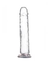 Addiction Crystal - dildo s přísavkou (průsvitné) - 20cm