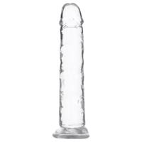 Addiction Crystal - stojací dildo (průhledné) - 18cm