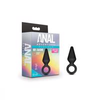 Anal Adventures Platinum S - anální dildo (černé) - malé