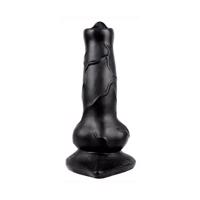 Animalorny - Psí penis dildo - 12 cm (černé)