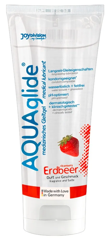 AQUAglide - Water-Based Strawberry Lubricant (100ml)