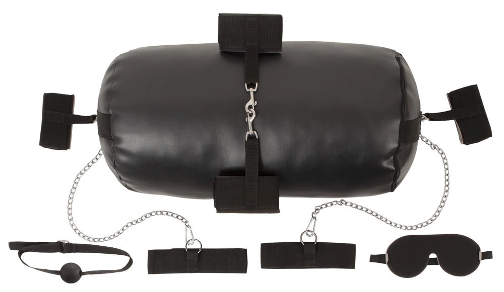 Bad Kitty - Complete Bondage Set with Pillow - 11 Pieces (Black)