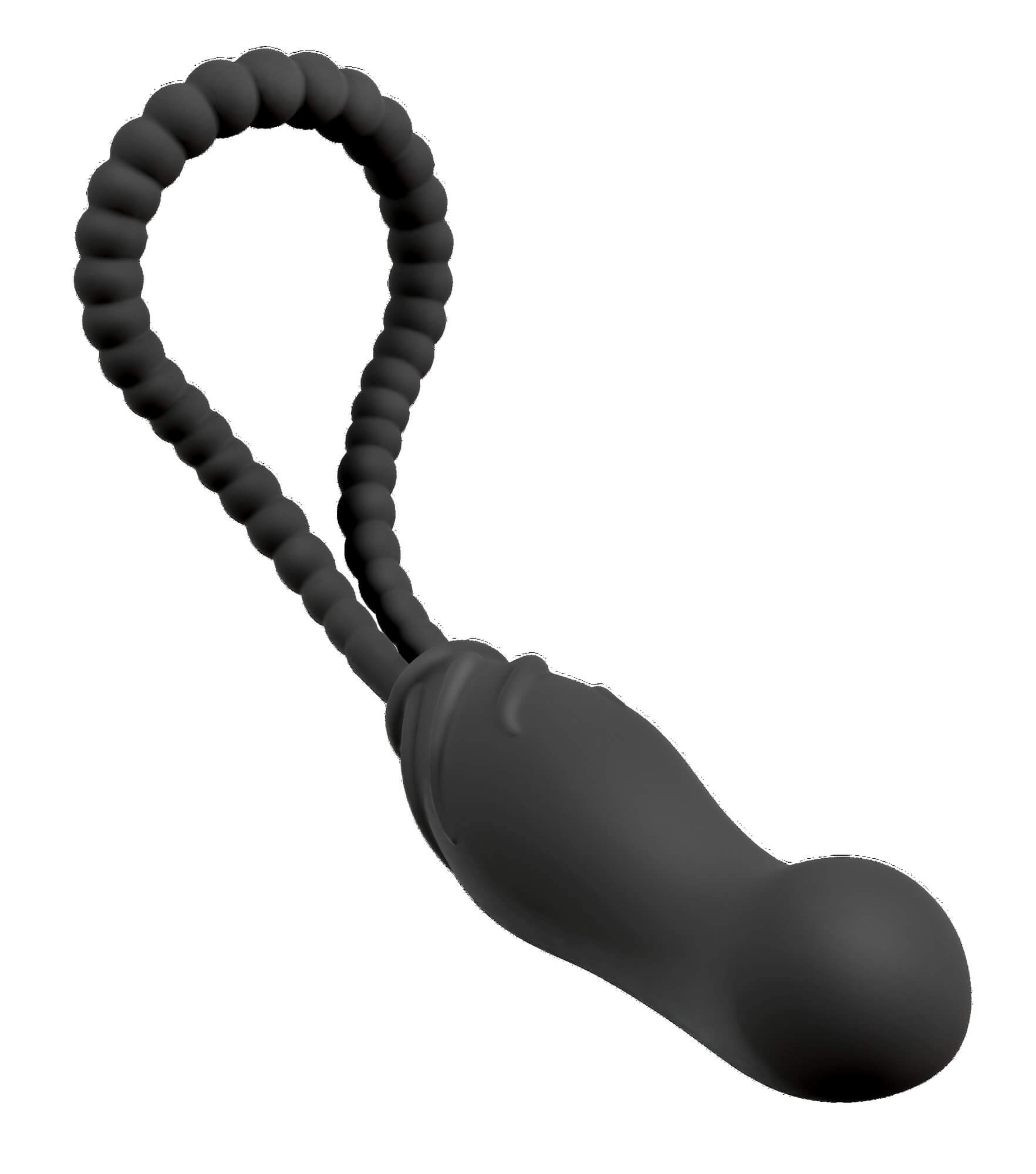 Black Velvet Perfect Fit - strap-on dildo (black)