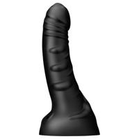 BUTTR Black Hawk - realistické anální dildo (černé)