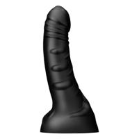 BUTTR Black Hawk - realistický anální dildo (černý)