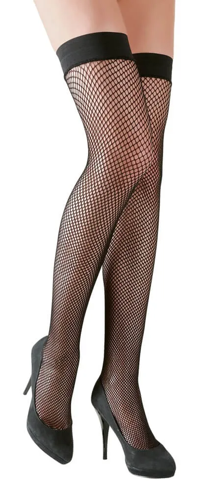 Cottelli - Dense Fishnet Thigh Highs (Black)