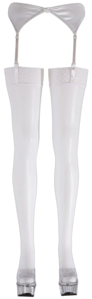 Cottelli - Lace Stockings (White)