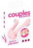 Couples Choice - nabíjecí párový vibrátor s dvěma motorky (světle růžový)