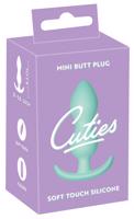 Cuties Mini Butt Plug - silikonové anální dildo - máta (2,3cm)