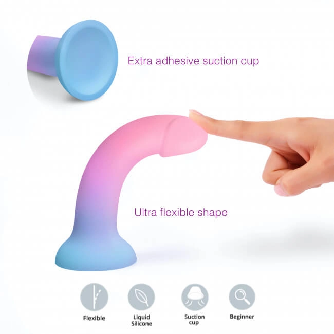 Dildolls Utopia - Silicone Suction Cup Dildo (Colorful)