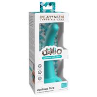 Dillio Curious Five - silikonové dildo (15 cm) - tyrkysová