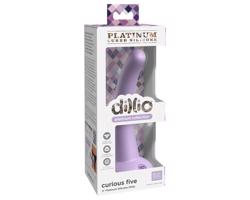 Dillio Curious Five - silikonové dildo s přísavkou (15 cm) - fialové