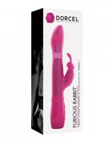 Dorcel Furious Rabbit - vibrátor s rohem (růžový)