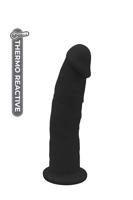 Dreamtoys Real Love - realistické dvouvrstvé dildo reagující na teplo (černé)