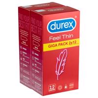 Durex Feel Thin - prezervativy pro přirozený pocit (2x12 ks)