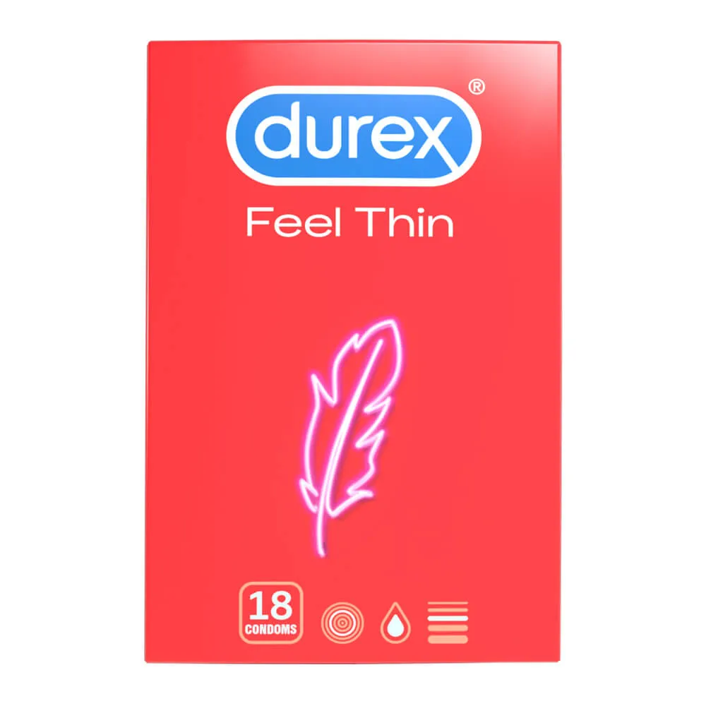 Durex Feel Thin - Realistic Sensation Condoms (18 pack)