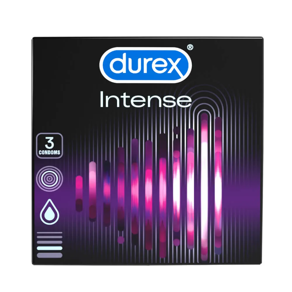 Durex Intense - Ribbed and Dotted Condoms (3 pack)