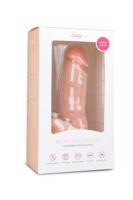 Easytoys - dildo s varlaty a přísavkou (17,5cm) - tělová barva