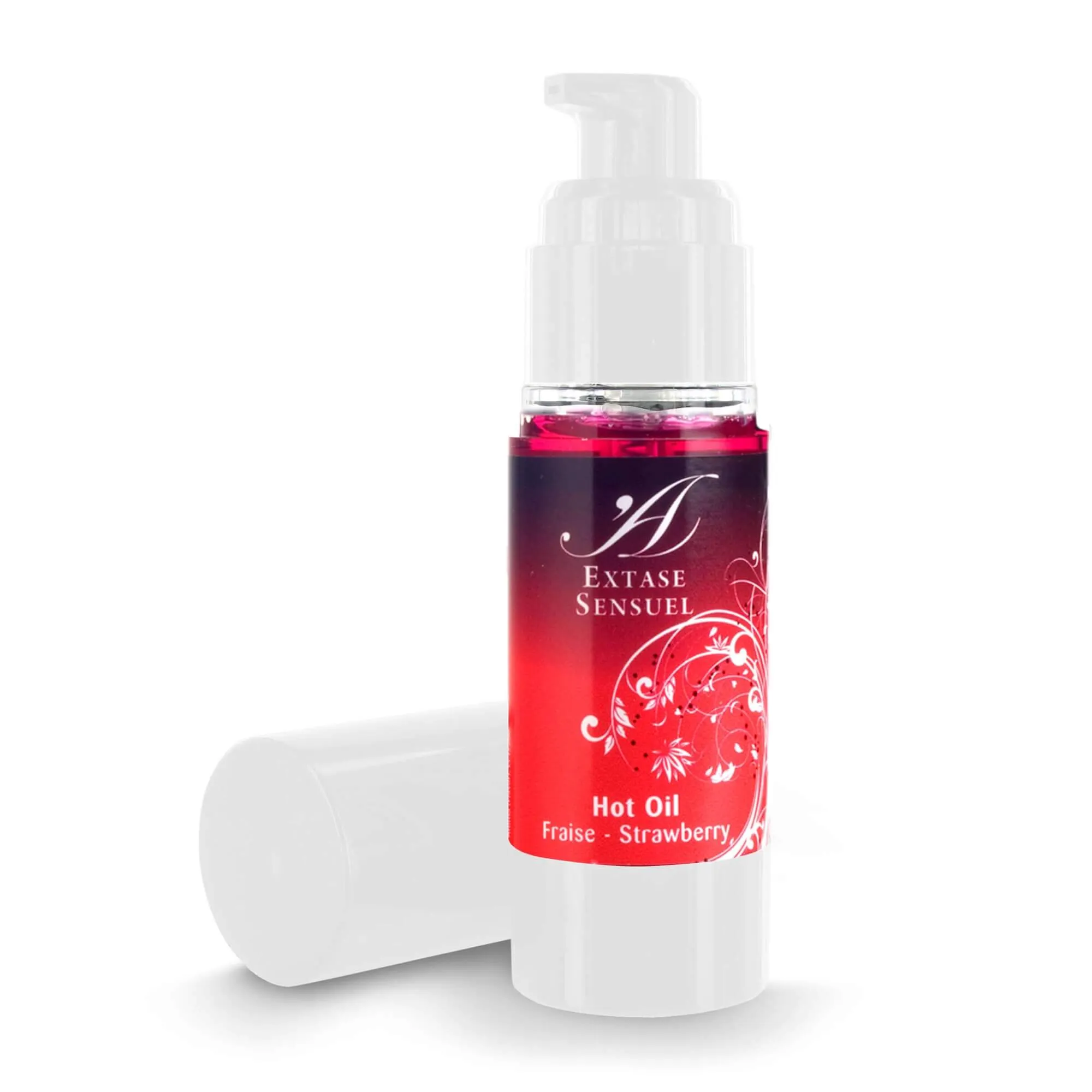 Extase Sensuel hot oil strawberry masážny olej s hrejivým účinkom jahodový 30ml