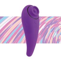 FEELZTOYS Femmegasm - dobíjecí, vodotěsný vaginální a klitorální vibrátor (fialový)