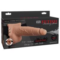 Fetish Strap-On 7,5 - stříkající připevnitelné dildo (přírodní)