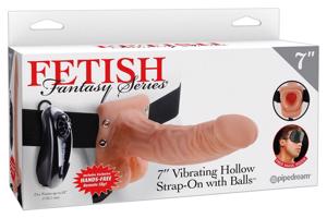 Fetish Strap-on 7 - připínací vibrátor (tělová barva)