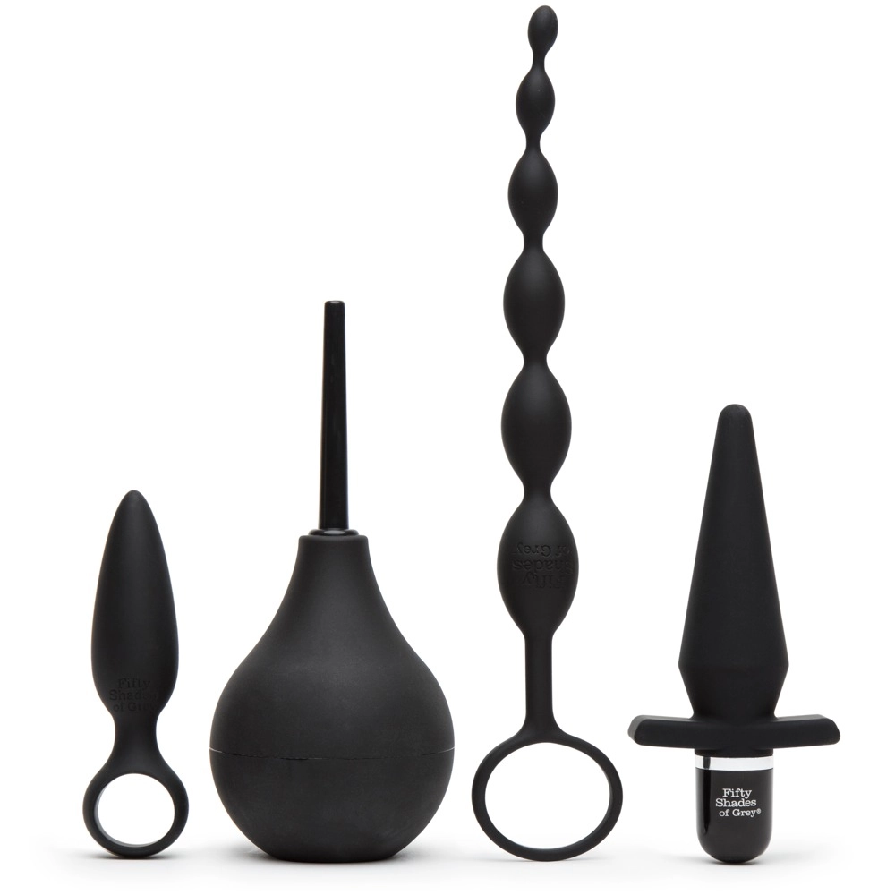 Fifty Shades of Grey Take It Slow - 4 Piece Anal Set (Black)