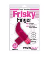 Frisky Finger - vodotěsný prstový vibrátor (růžový)