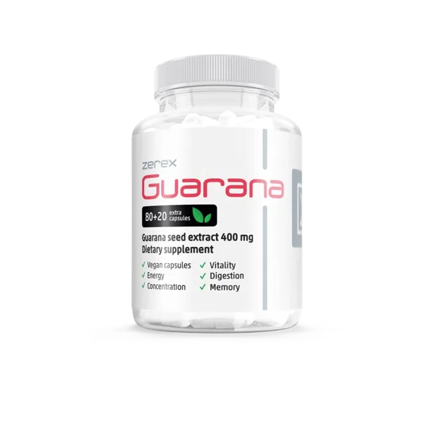 Guarana 1600 mg 80 + 20 kapslí