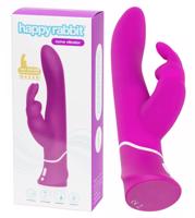 Happyrabbit Curve - vodotěsný, dobíjecí vibrátor s hůlkou (fialový)