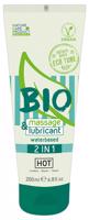 HOT Bio 2in1 - veganský lubrikant a masážní gel na bázi vody (200ml)