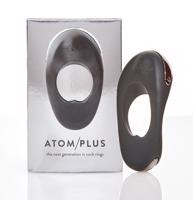 Hot Octopuss Atom plus - nabíjecí kroužek na penis se dvěma motorky (černý)