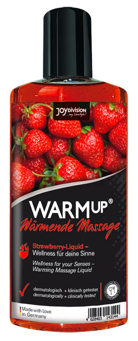 JoyDivision WARMup - Strawberry Warming Massage Oil (150ml)