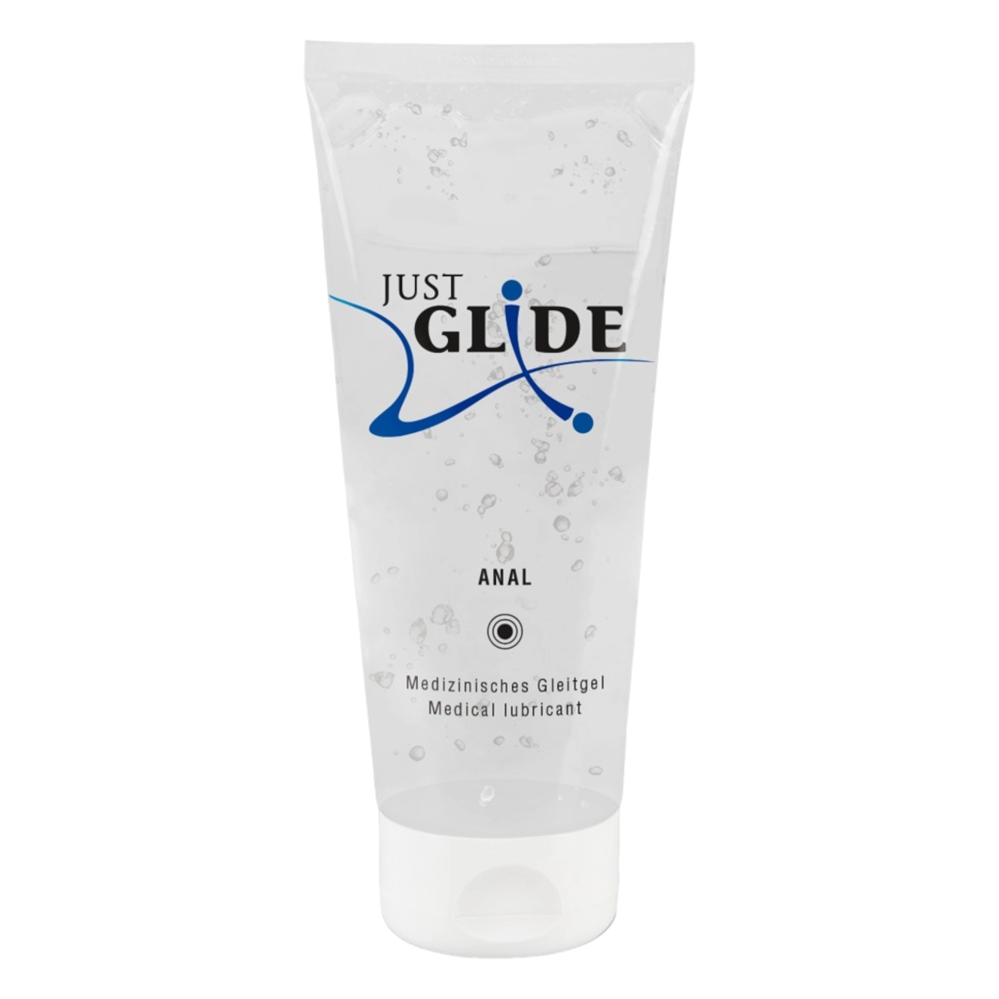 Just Glide análny lubrikant (200 ml). Vyrobený je zo 7 liečivých rastlín, ktoré pokožku vyživujú a ukľudňujú, a tak je mimoriadne vhodný na análny styk, vďaka svojmu zloženiu je vhodný aj na citlivú pokožku.