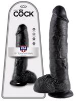 King Cock 10 dildo s varlaty (25cm) - černé