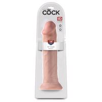 King Cock 14 - přísavný velký dildo (36 cm) - přírodní