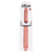 King Cock 16 Tapered - realistické dvojité dildo (41 cm) - přírodní