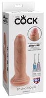 King Cock 6 Předkožkátor - realistické dildo (15 cm) - přírodní barva