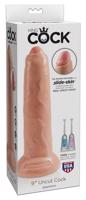 King Cock 9 Predkožkátor - realistické dildo (23 cm) - tělová barva