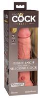 King Cock Elite 8 - připínací, realistické dildo (20 cm) - přírodní