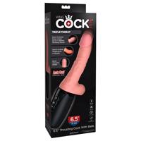 King Cock Plus 6,5 - realistický vibrátor s varlaty