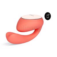 LELO Ida Wave Dual Stimulation Massager Coral Red