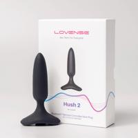 LOVENSE Hush 2 XS - dobíjecí malý anální vibrátor (25 mm) - černý