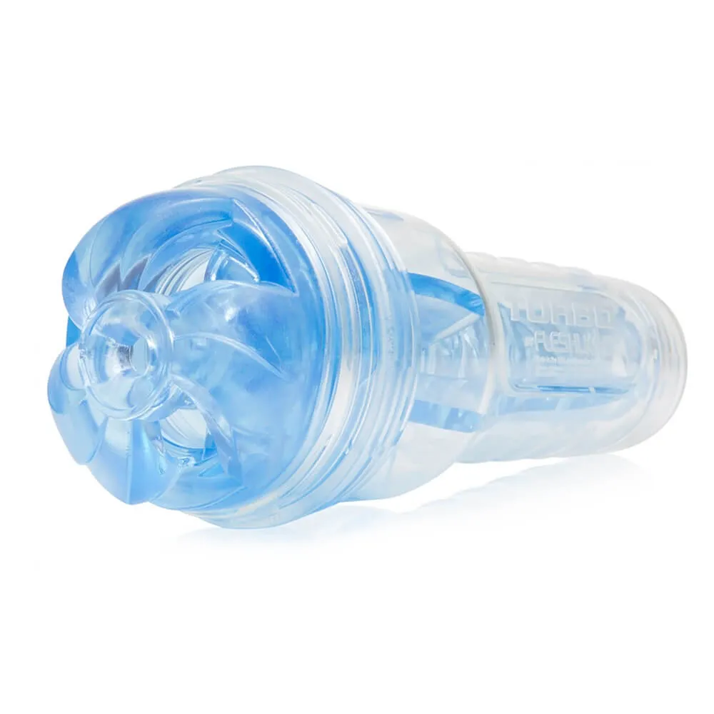 Masturbátor Fleshlight Turbo Thrust Blue Ice zo špeciálneho materiálu Real Feel Super Skin