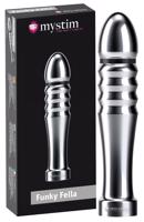 mystim Grooved Dildo Funky Fella - elektro dildo