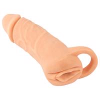 Nature Skin - návlek na penis a vagína - 18cm (přírodní)