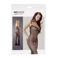 NO:XQSE - Vzorované bodystocking - černá