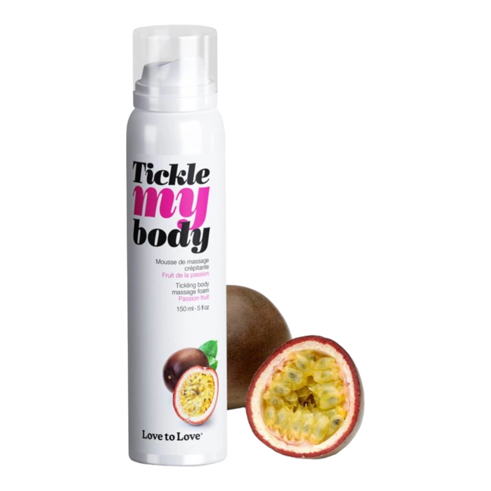 Oslobodte svoje telo od každodenného napätia a užite si jedinečný zážitok s našou Tickle my Body - Masážnou penou s marakuja (150 ml). Táto luxusná masážna pena je obohatená o exotickú vôňu marakuje, poskytujúcu vám nezabudnuteľný zmyselný zážitok.