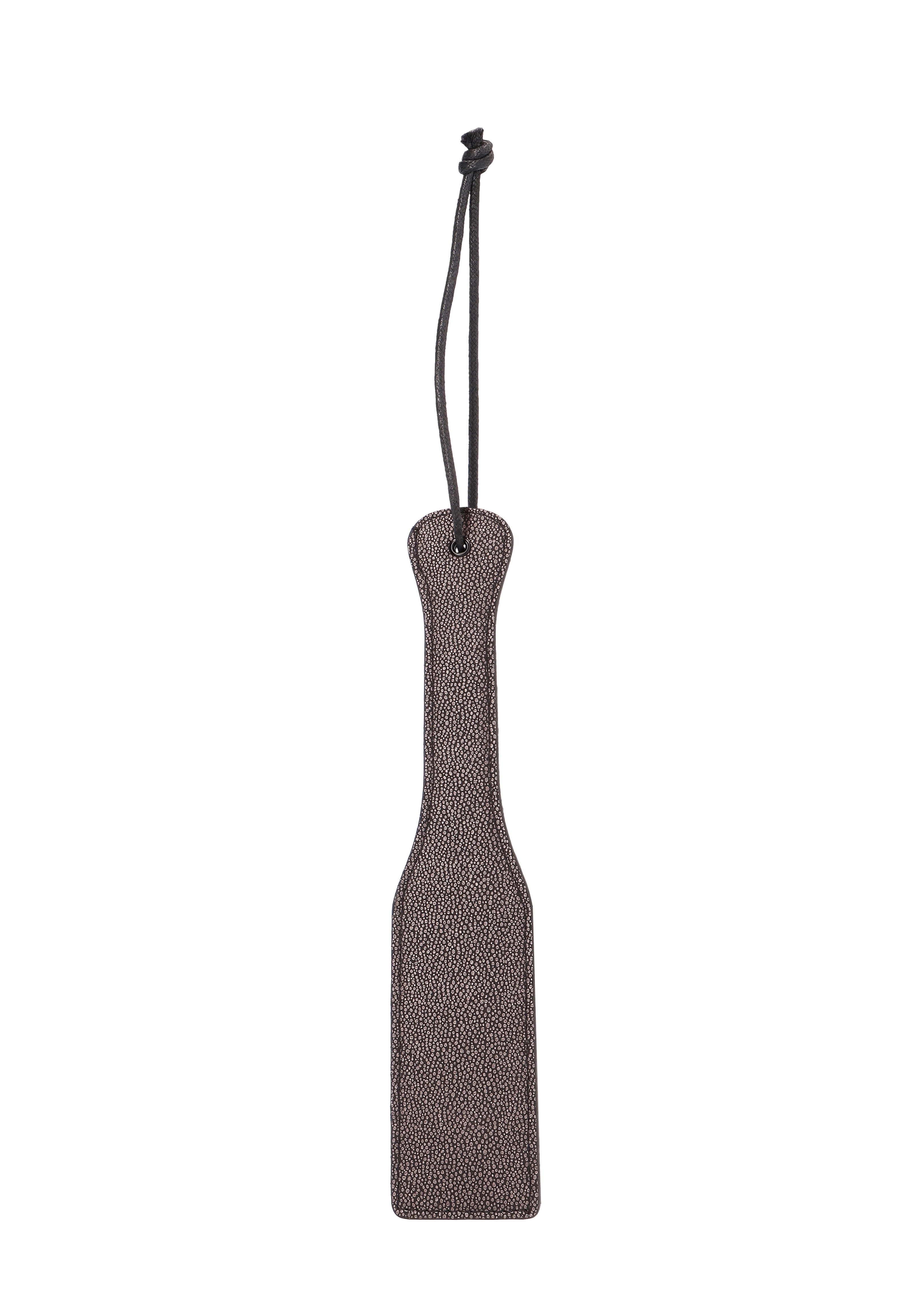 Ouch - Elegant Leather Spanker (Titanium Grey)